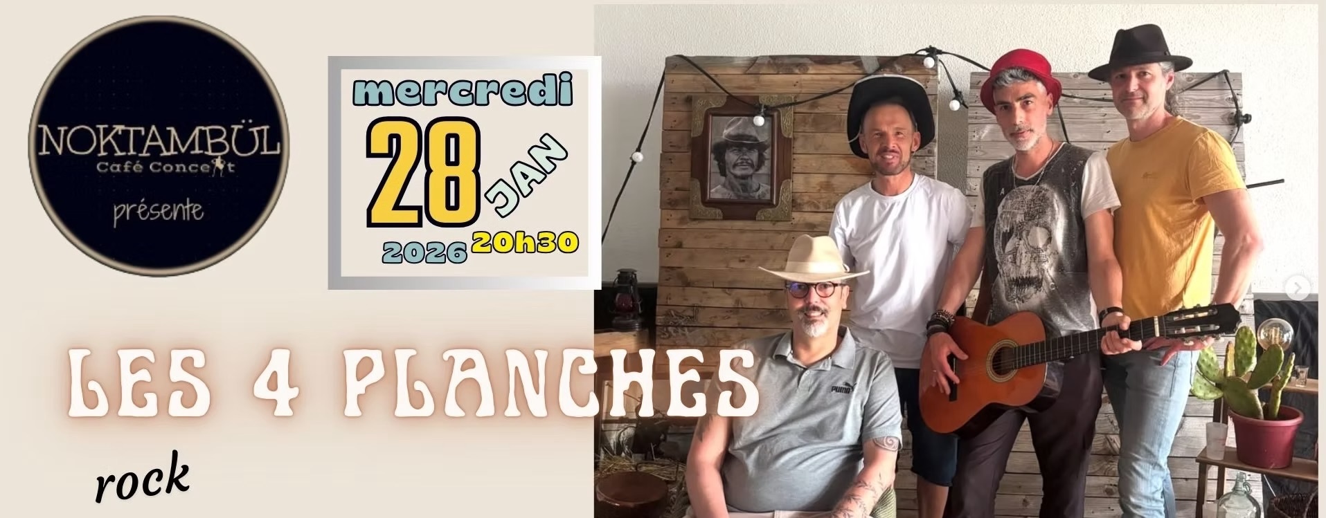 Les 4 planches - Noktambul - Rennes - 28 janvier 2026